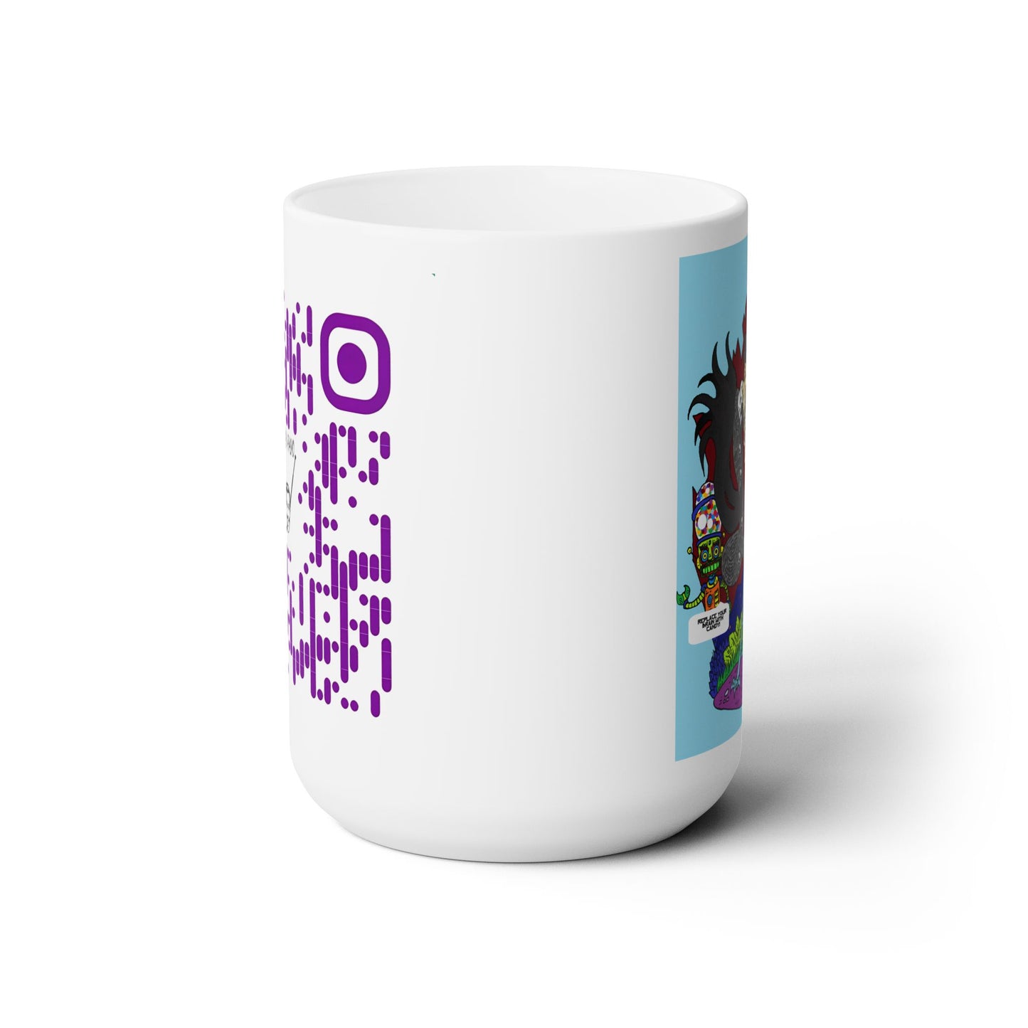 Slack Radio Color Logo White Ceramic 15oz. Mug