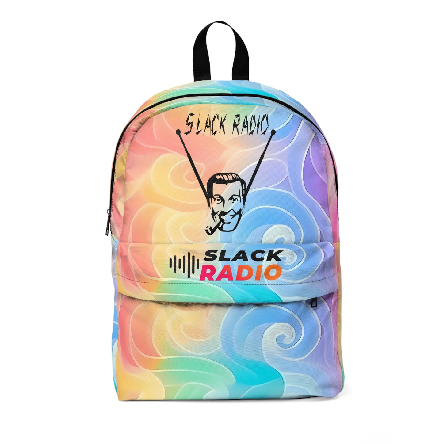 Slack Radio Rainbow Swirl Unisex Classic Backpack