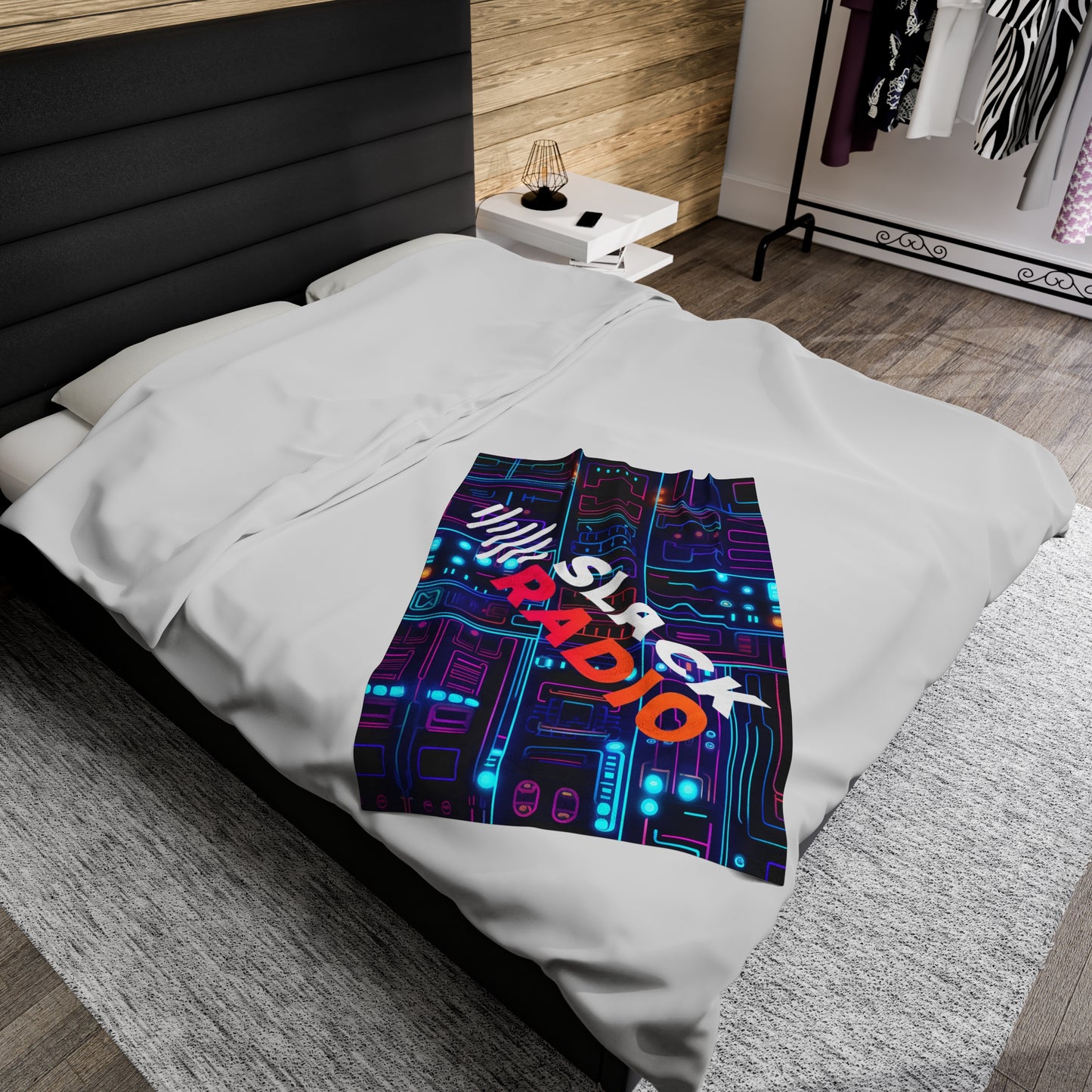 Slack Radio Atompunk Velveteen Plush Blanket