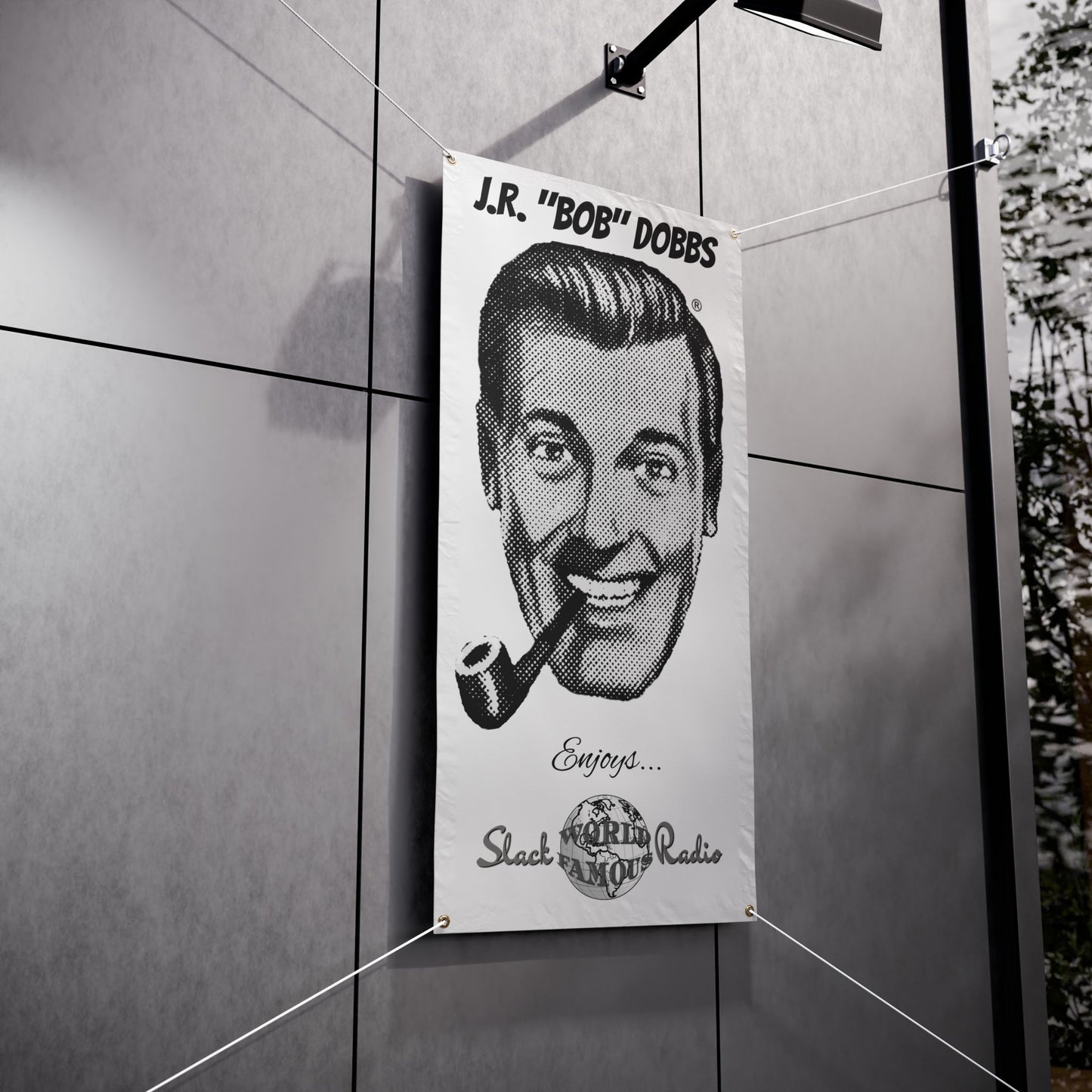 J.R. "Bob" Dobbs / Slack Radio Vinyl Banners