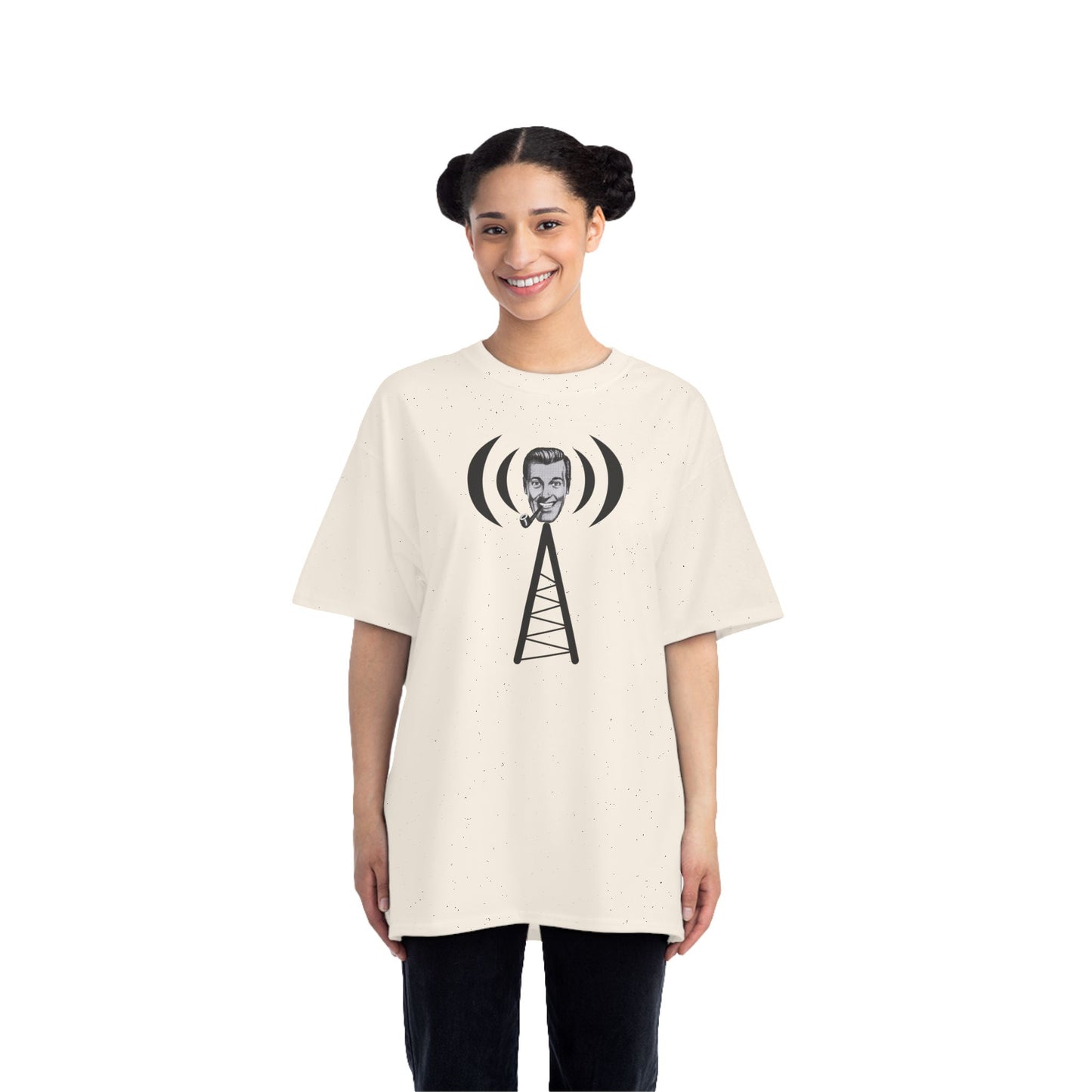 Bob Dobbs / Slack Radio Logo Beefy-T® Short-Sleeve T-Shirt