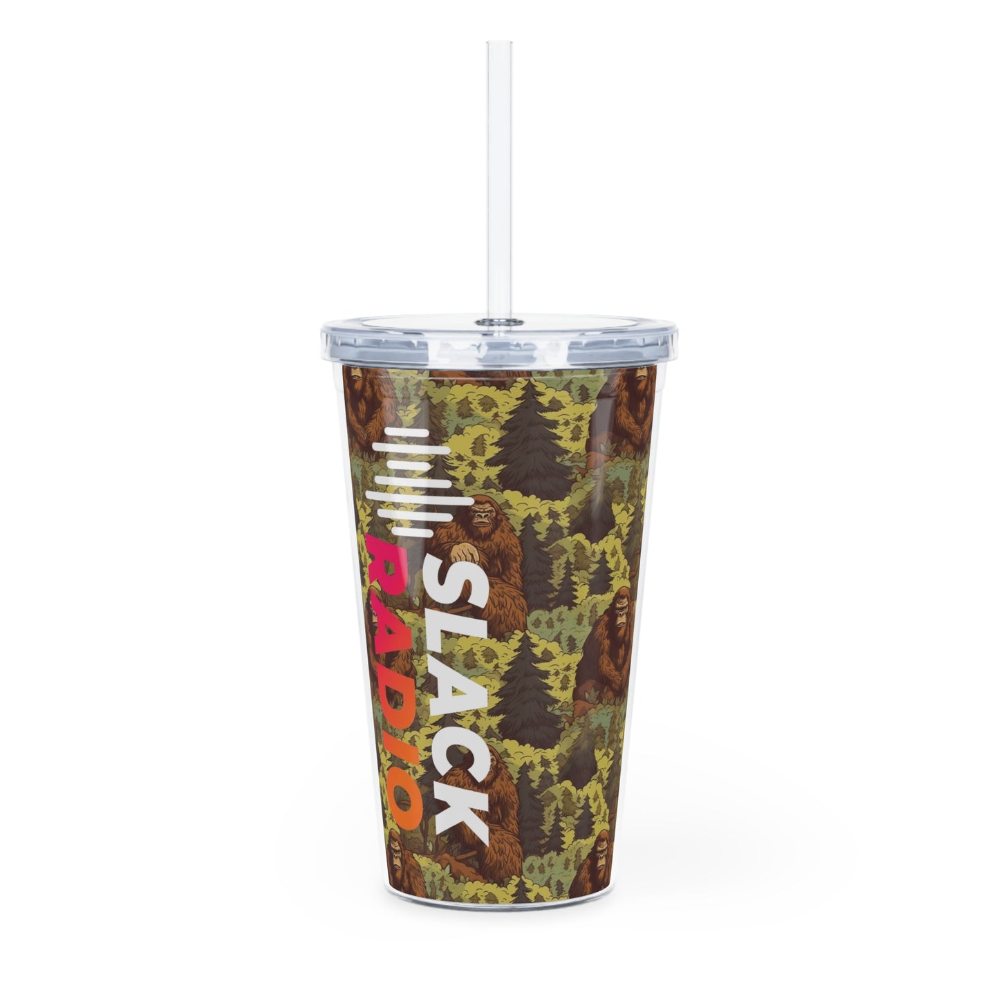 Slack Radio / Bigfoot Plastic Tumbler with Straw