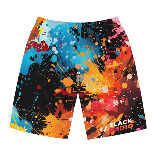 Slack Radio Paint Splatter Men's Board Shorts