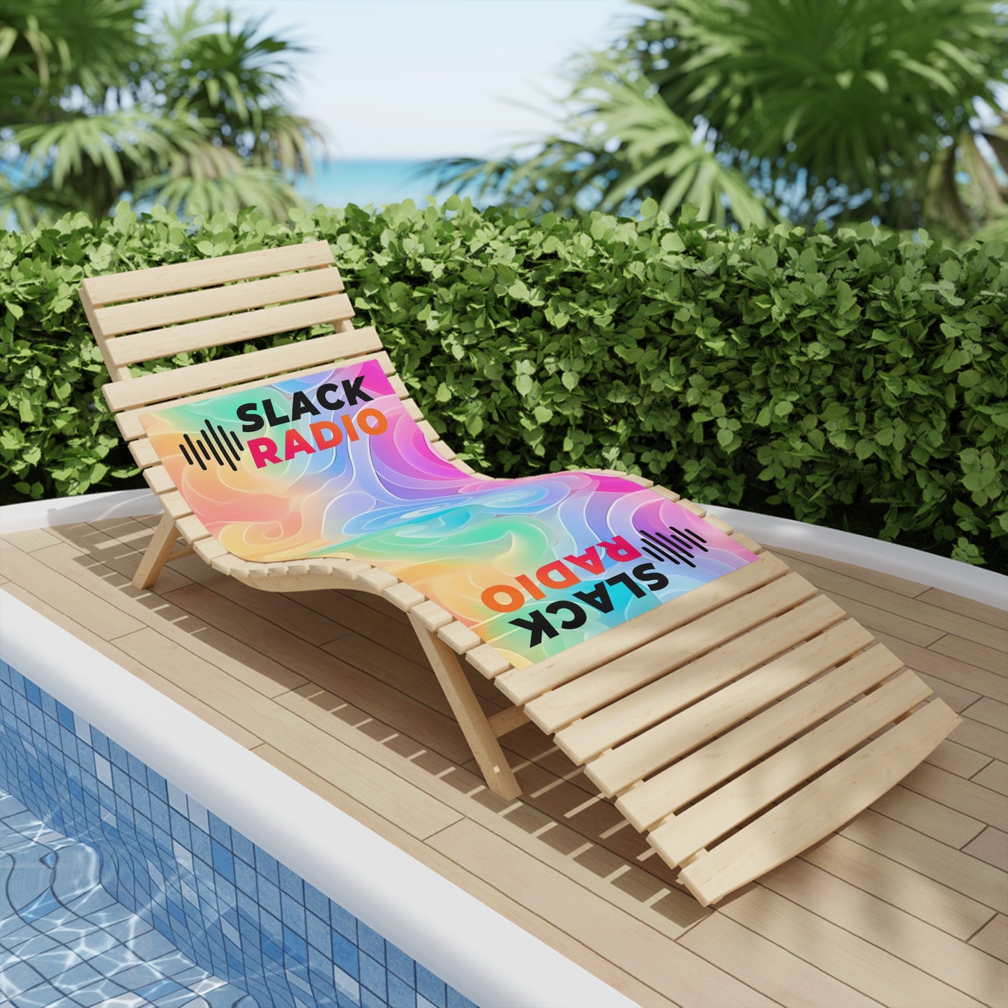 Slack Radio / Rainbow Swirl Beach Towels