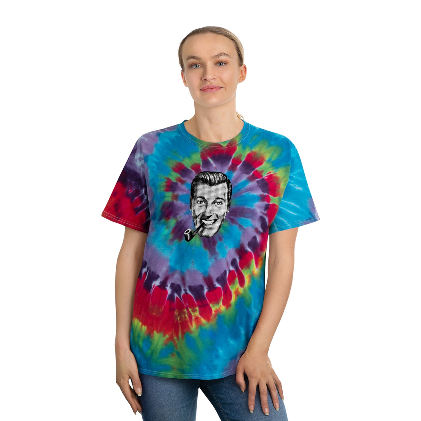 J.R. "Bob" Dobbs Tie-Dye Tee, Spiral