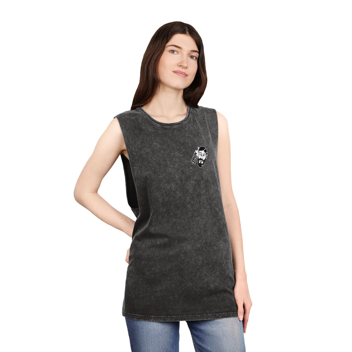 Fergin' Friday / Slack Radio Logo Unisex Stonewash Tank Top