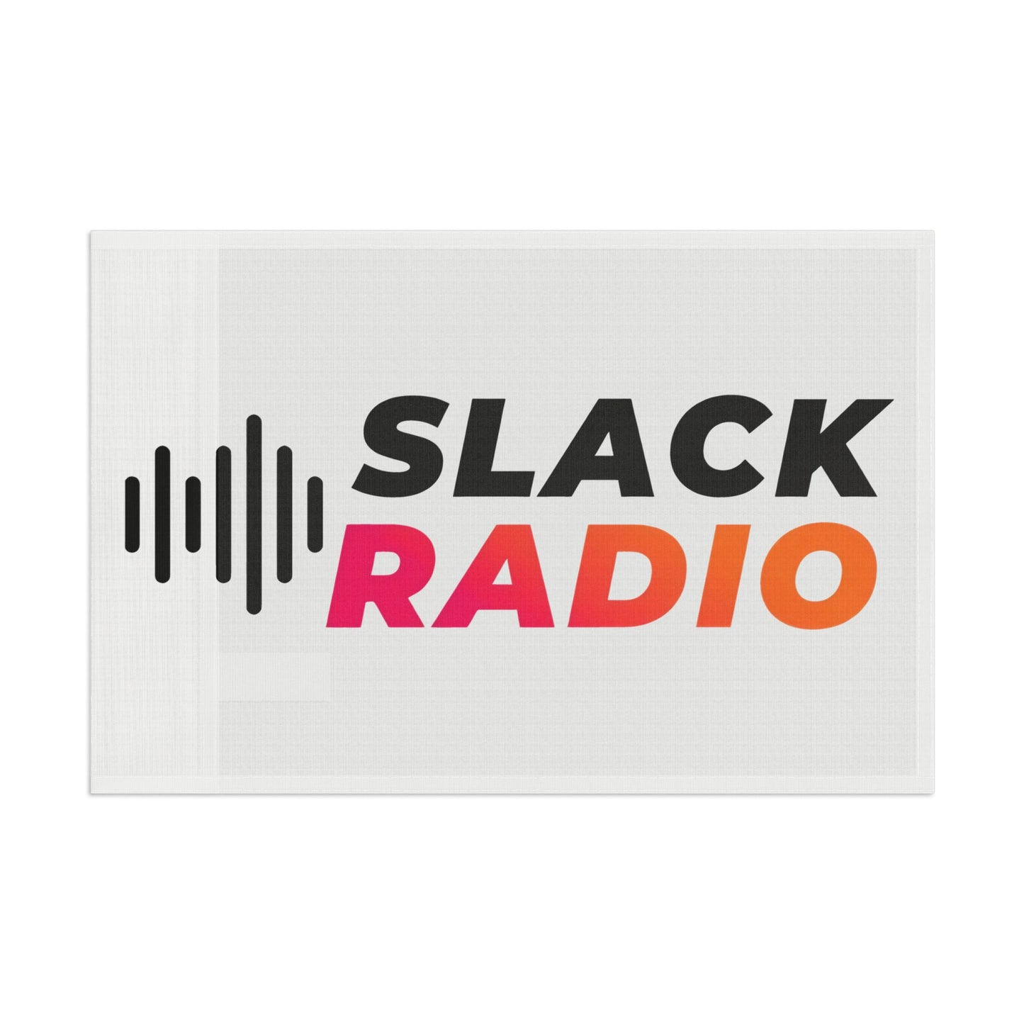 White Slack Radio Flag