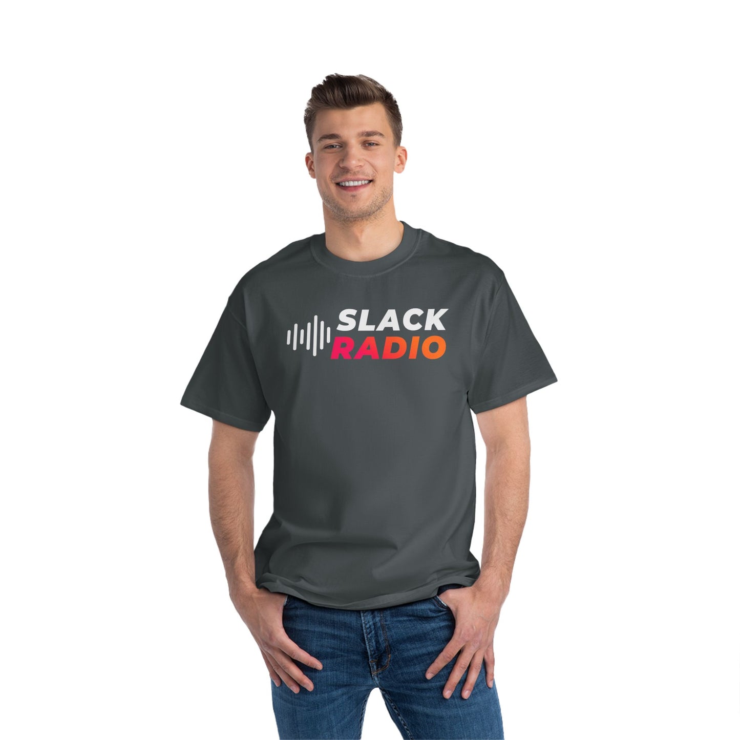 Slack Radio Logo 2 Beefy-T® Short-Sleeve T-Shirt