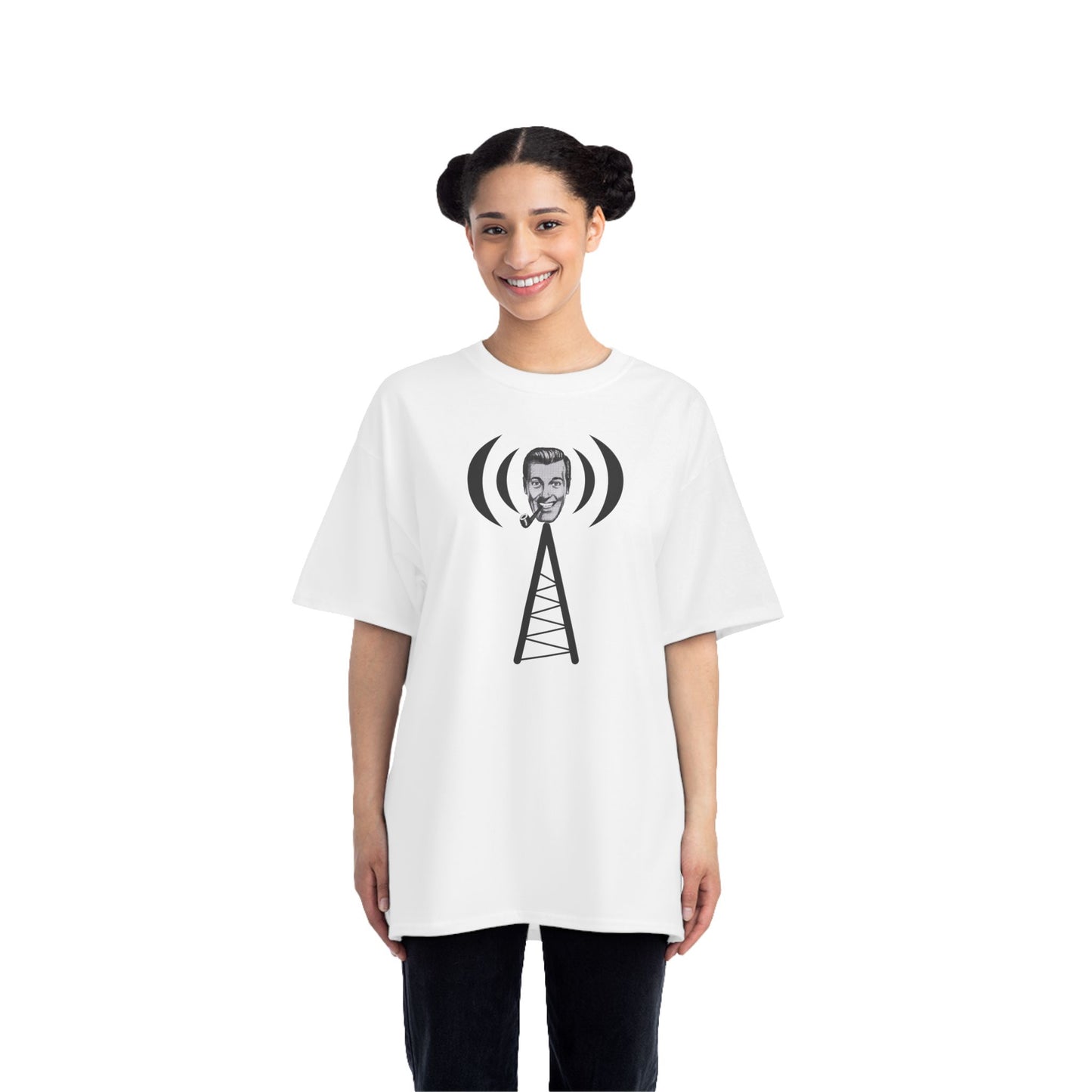 Bob Dobbs / Slack Radio Logo Beefy-T® Short-Sleeve T-Shirt