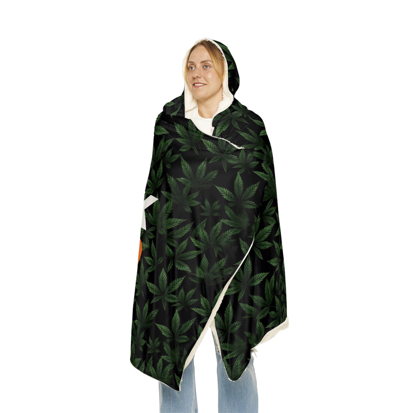 Slack Radio / Cannabis Leaf Snuggle Blanket