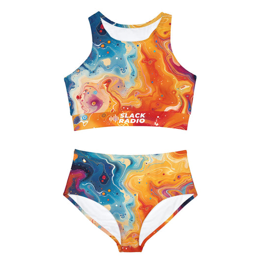 Psychedelic Slack Radio Sporty Bikini Set