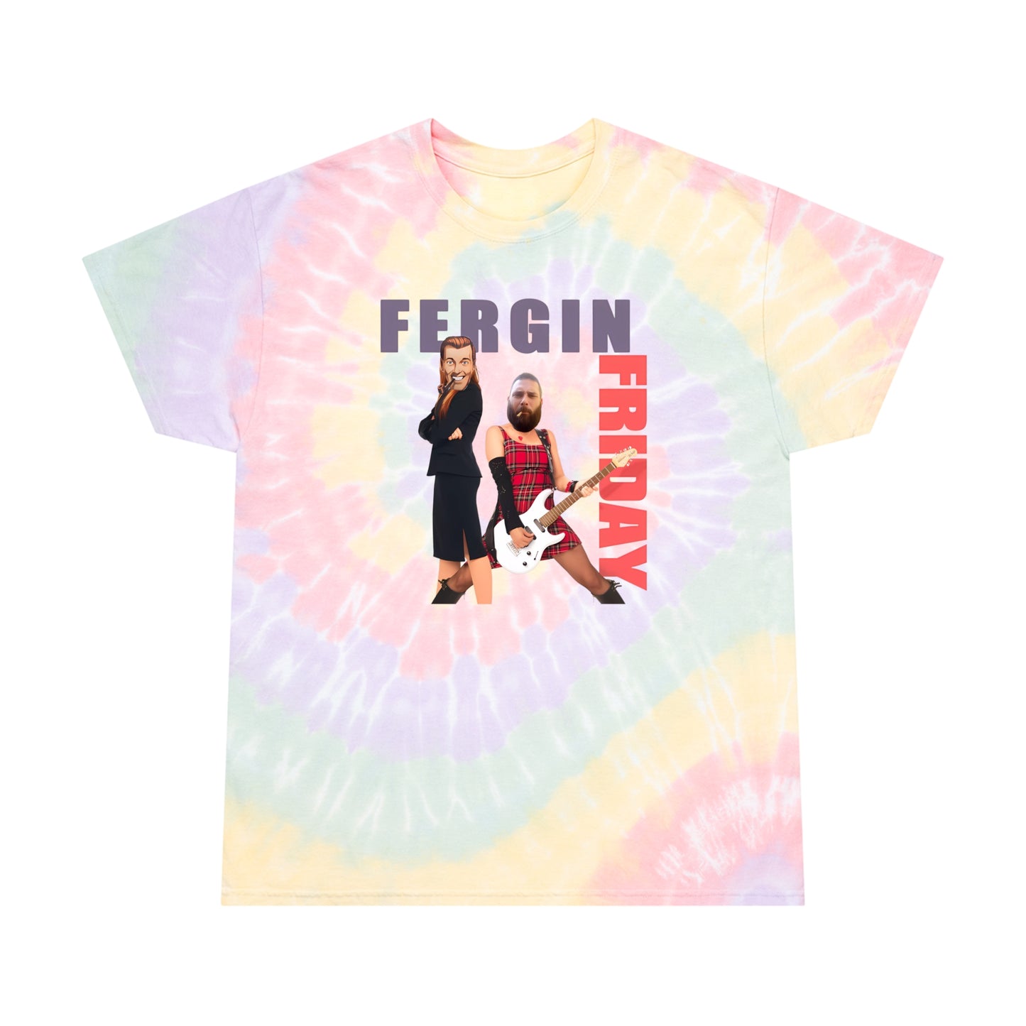 Fergin' Friday / Slack Radio Tie-Dye Tee, Spiral