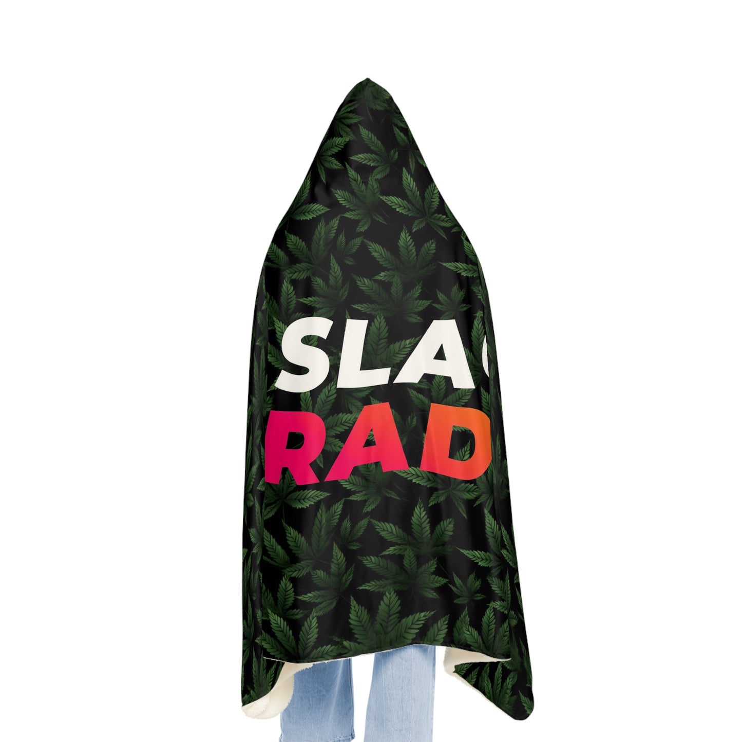 Slack Radio / Cannabis Leaf Snuggle Blanket