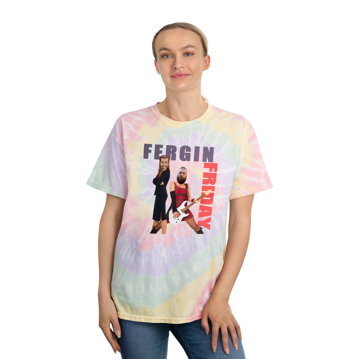 Fergin' Friday / Slack Radio Tie-Dye Tee, Spiral