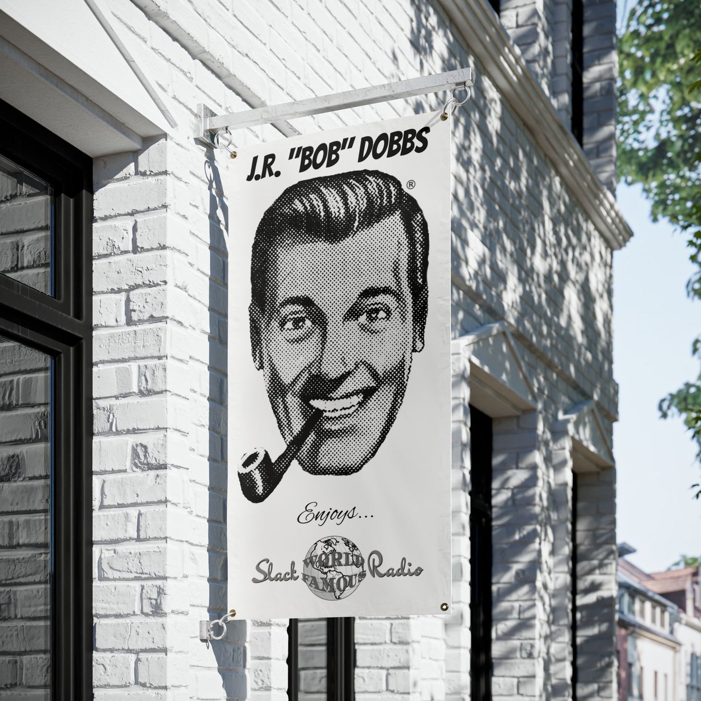 J.R. "Bob" Dobbs / Slack Radio Vinyl Banners