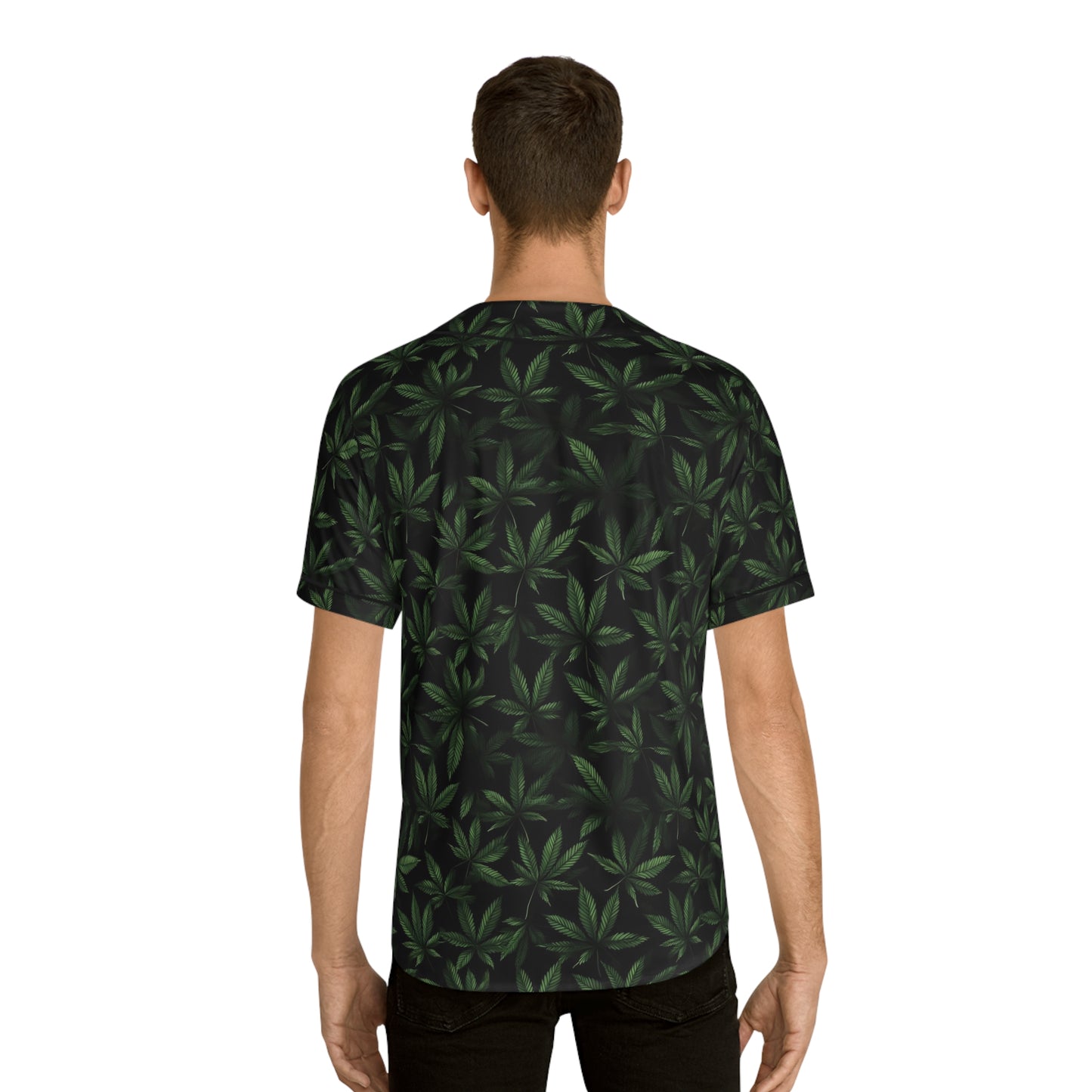 Slack Radio / Cannabis Leaf Men's Baseball Jersey