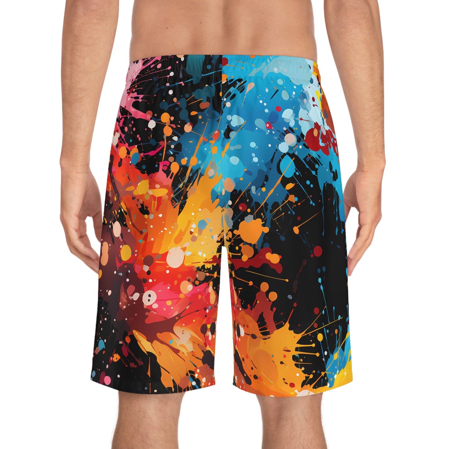 Slack Radio Paint Splatter Men's Board Shorts