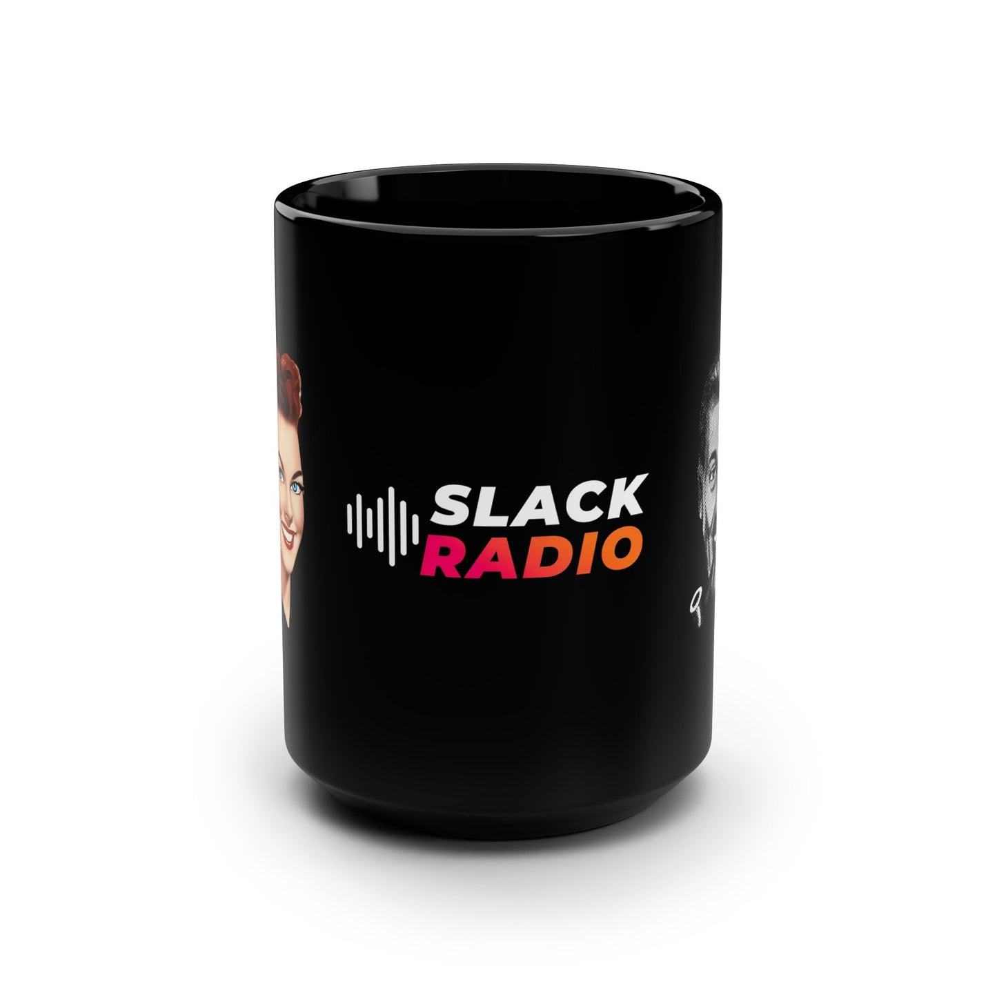 Bob & Connie Dobbs / Slack Radio Black Mug, 15oz