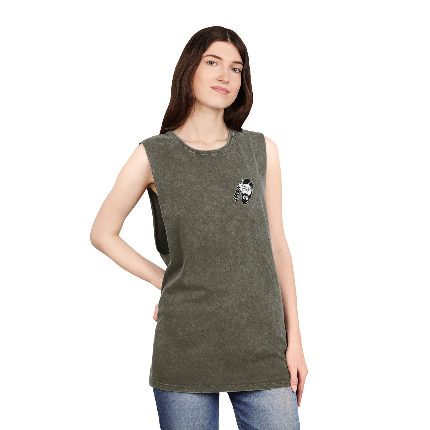 Fergin' Friday / Slack Radio Logo Unisex Stonewash Tank Top