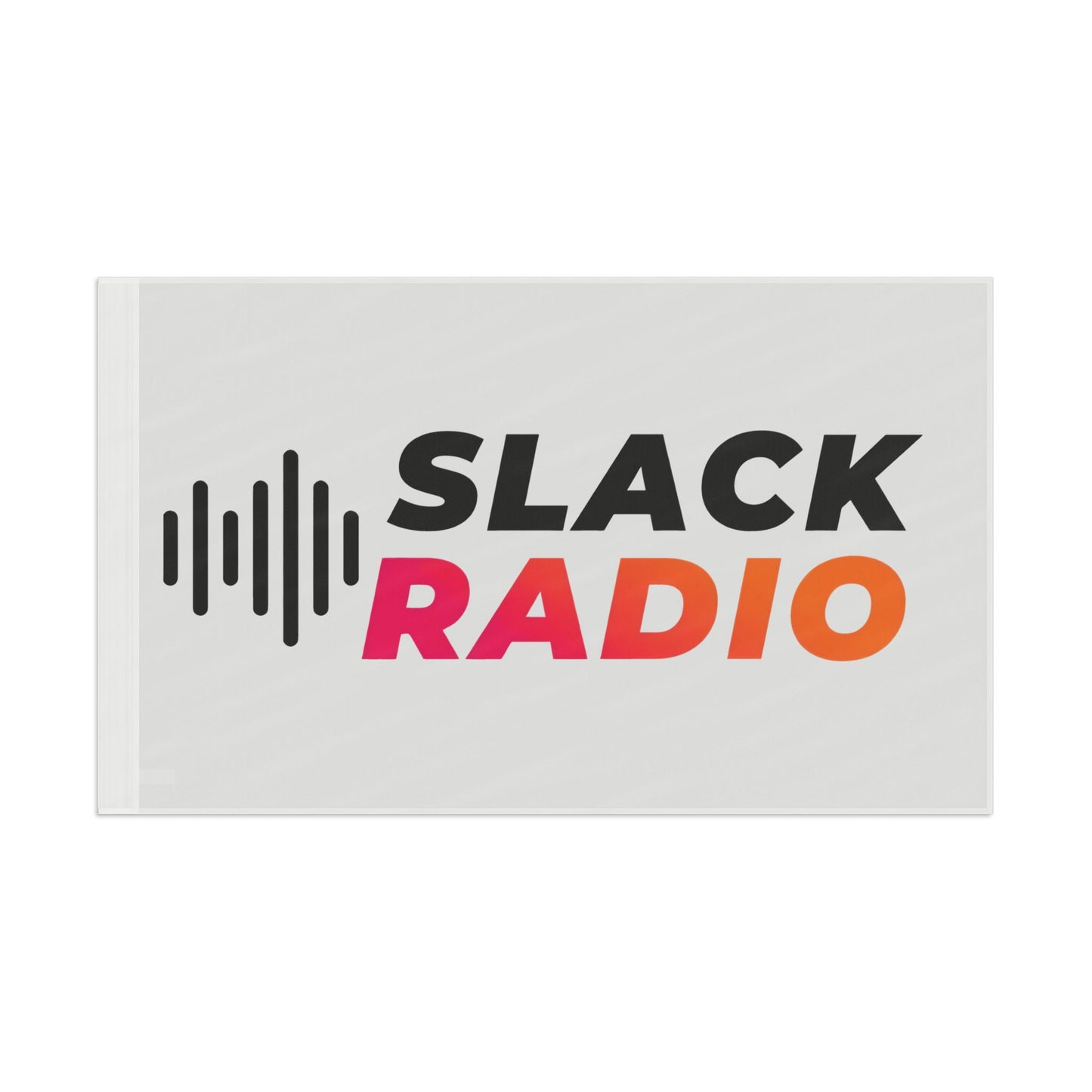 White Slack Radio Flag