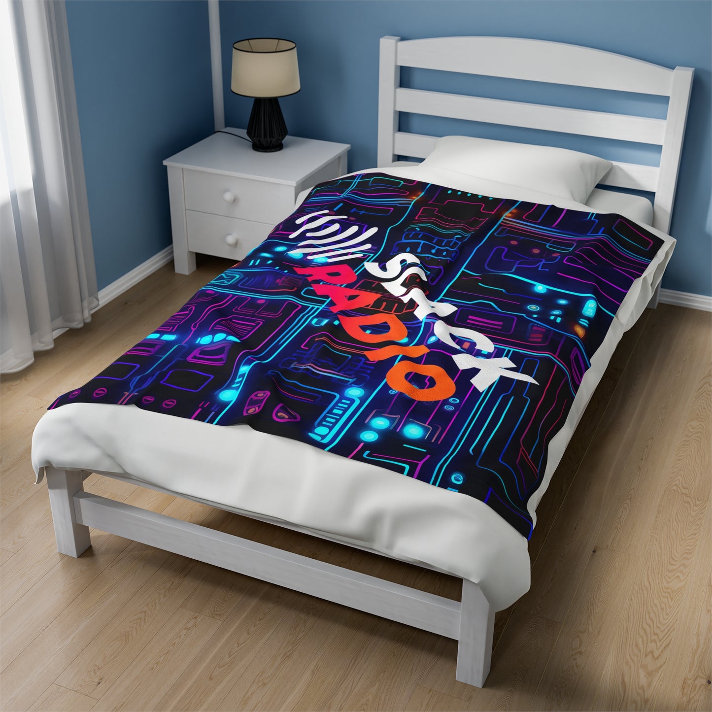 Slack Radio Atompunk Velveteen Plush Blanket