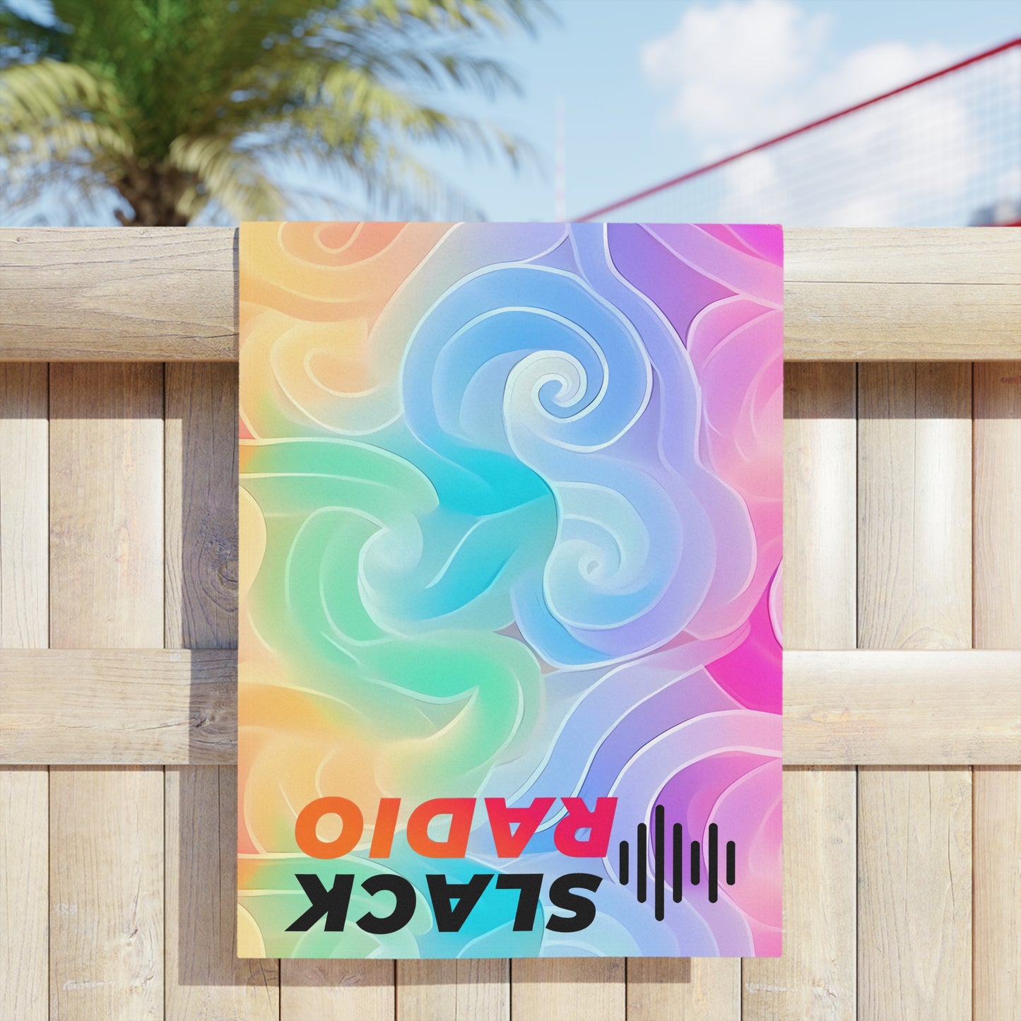 Slack Radio / Rainbow Swirl Beach Towels