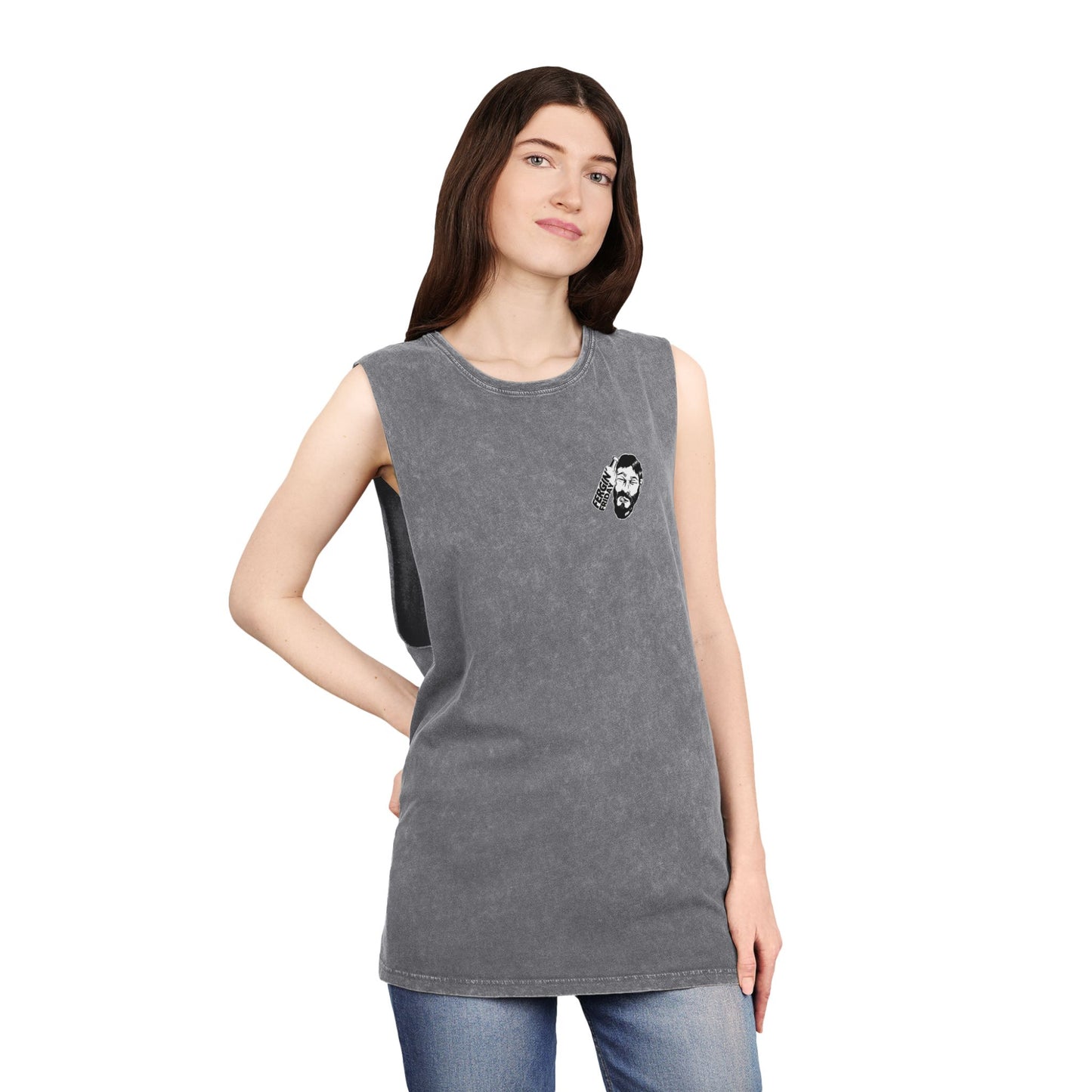 Fergin' Friday / Slack Radio Logo Unisex Stonewash Tank Top