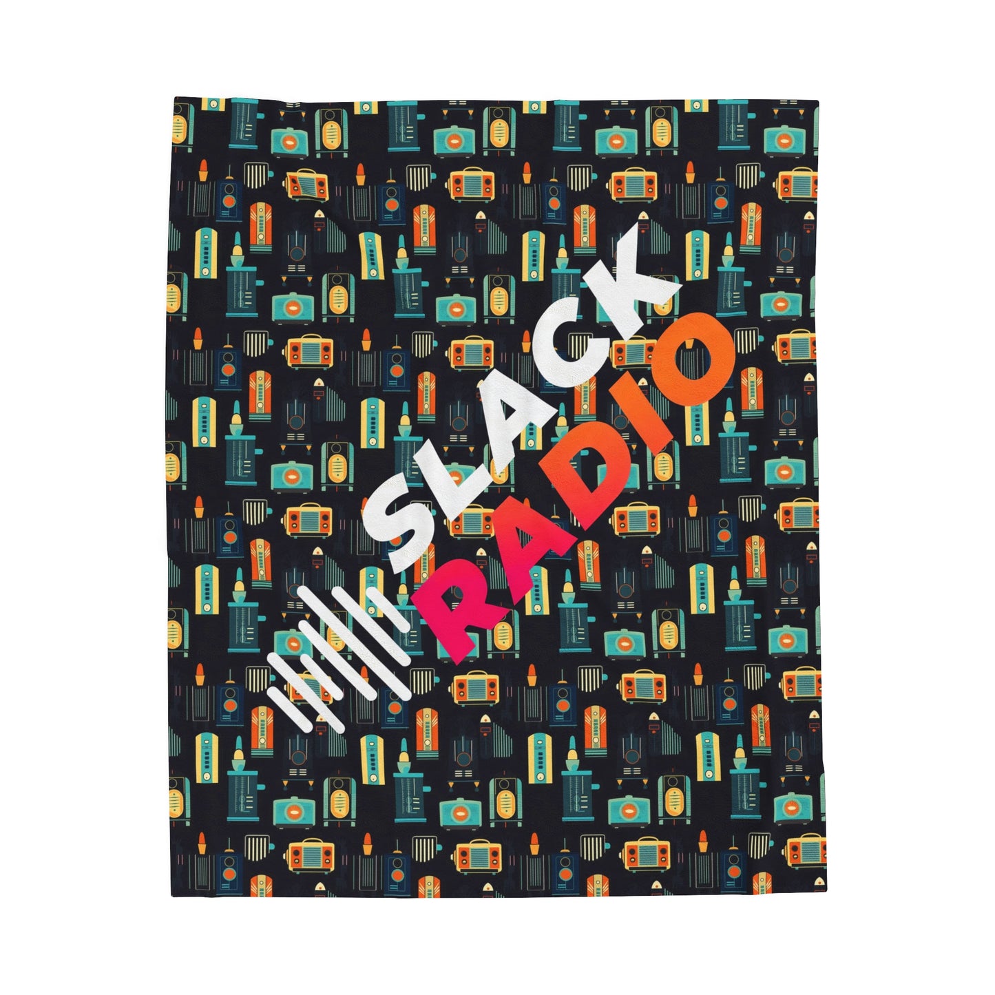 Retro Slack Radio Velveteen Plush Blanket