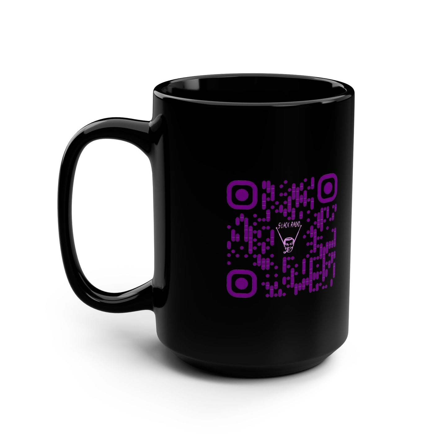 Slack Radio Black Mug, 15oz