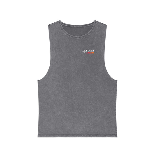 Slack Radio Logo Unisex Stonewash Tank Top