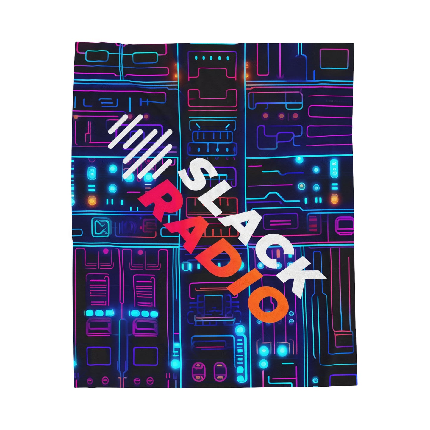 Slack Radio Atompunk Velveteen Plush Blanket