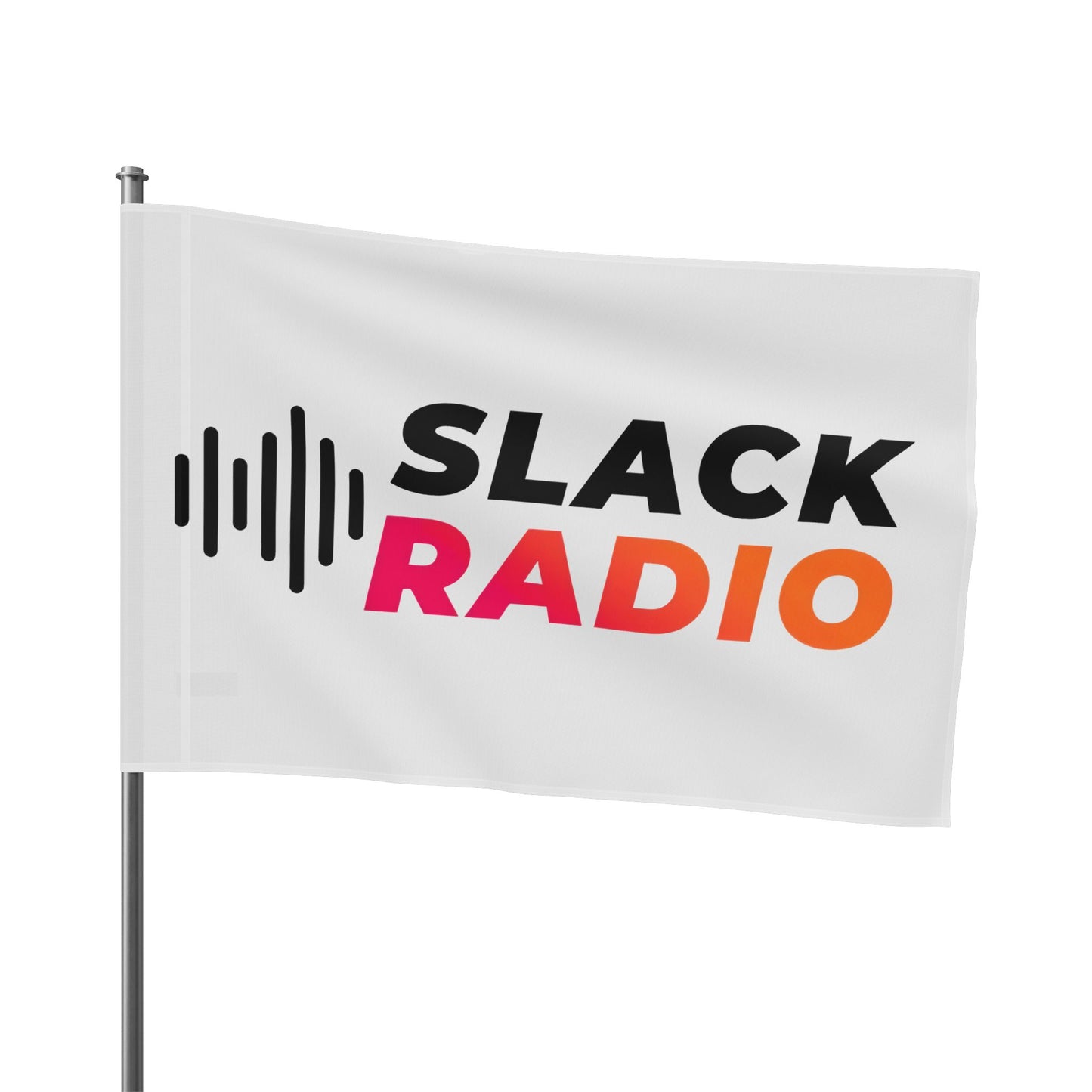 White Slack Radio Flag