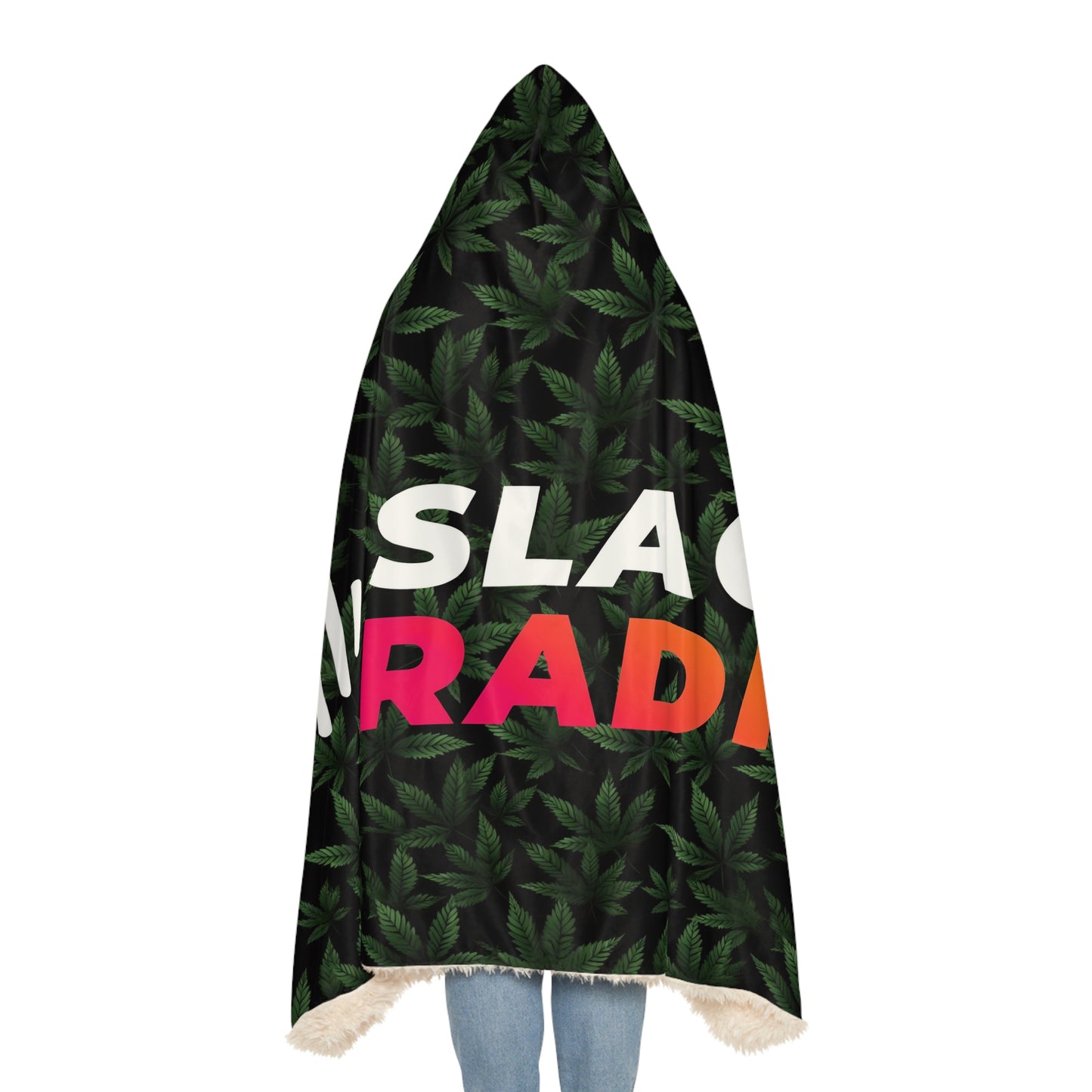 Slack Radio / Cannabis Leaf Snuggle Blanket