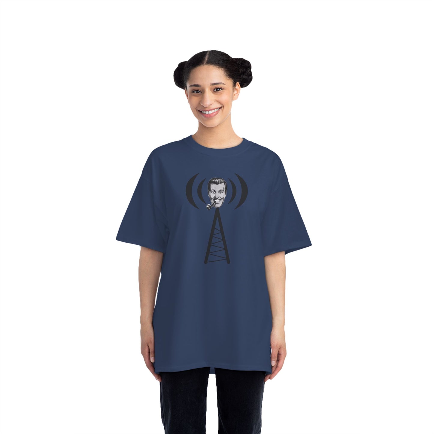 Bob Dobbs / Slack Radio Logo Beefy-T® Short-Sleeve T-Shirt