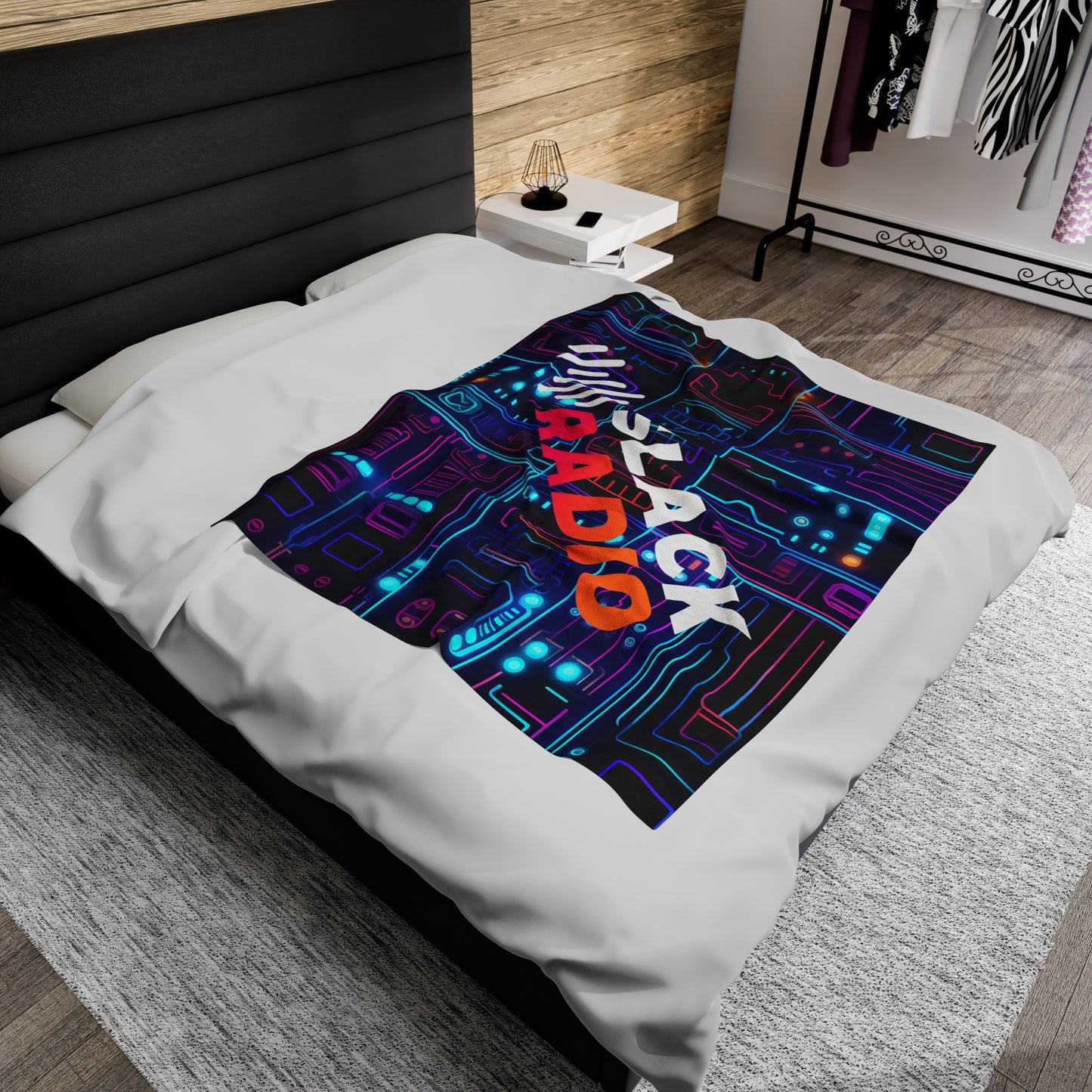 Slack Radio Atompunk Velveteen Plush Blanket