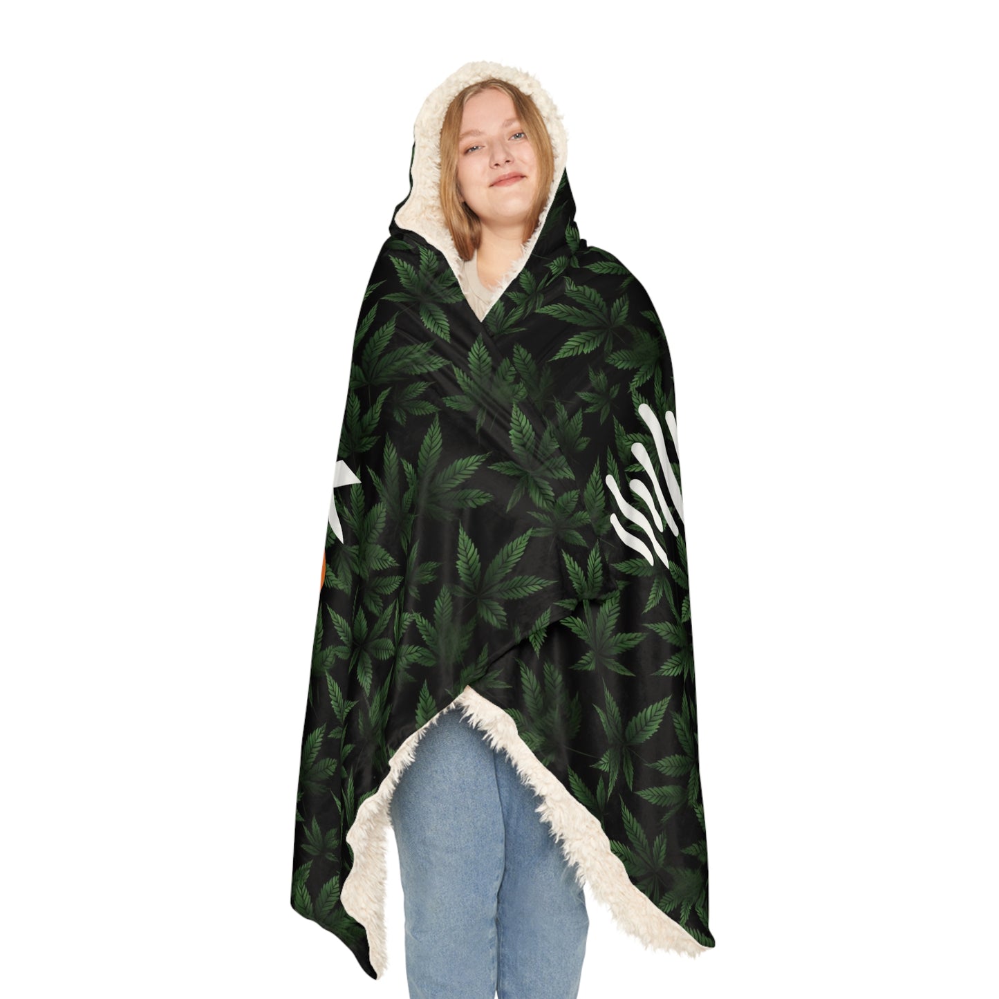 Slack Radio / Cannabis Leaf Snuggle Blanket