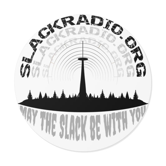 Slack Radio Logo 2 Round Vinyl Stickers