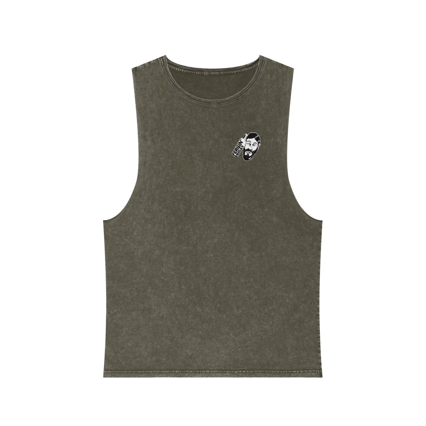 Fergin' Friday / Slack Radio Logo Unisex Stonewash Tank Top