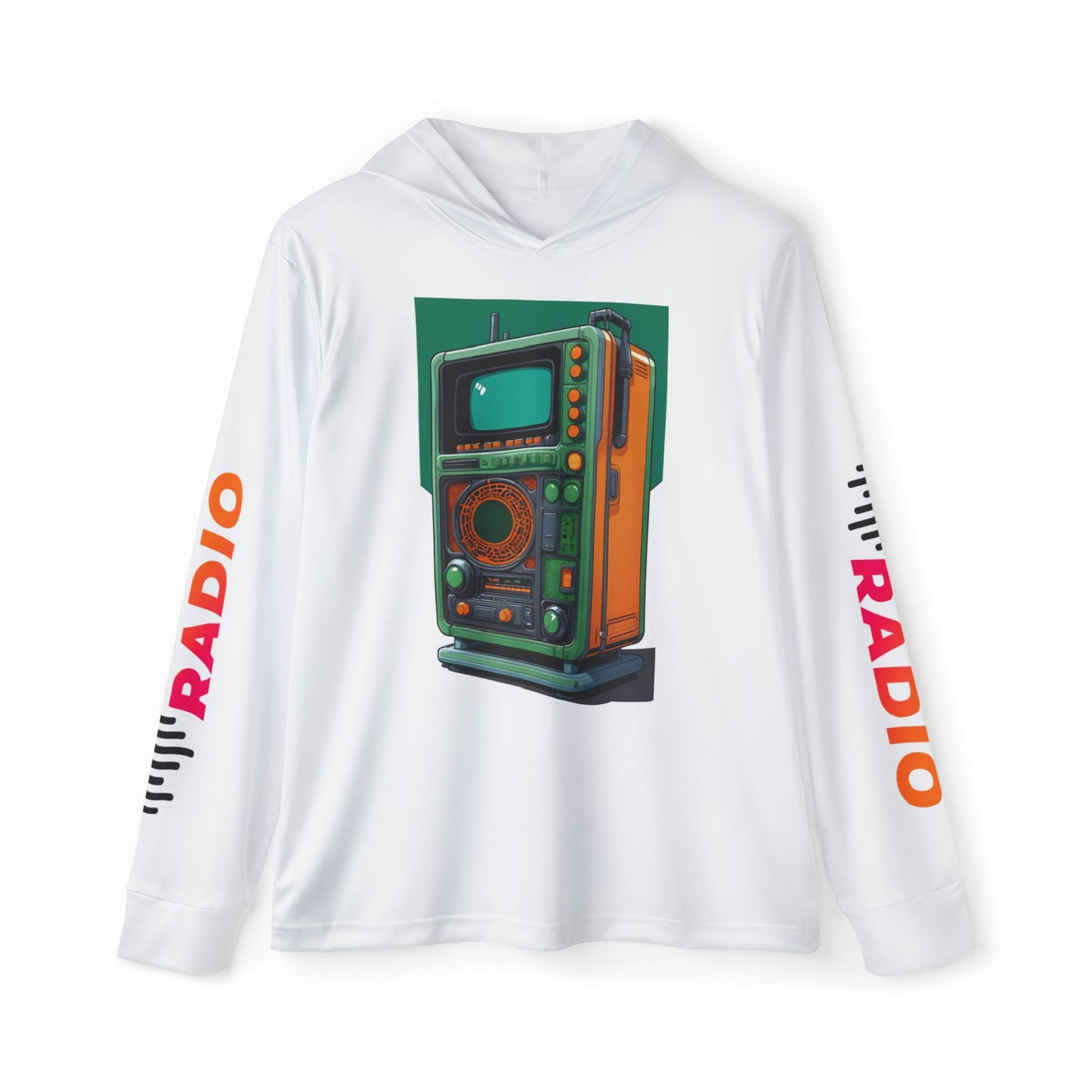 Slack Radio Men's White Sports Warmup Hoodie