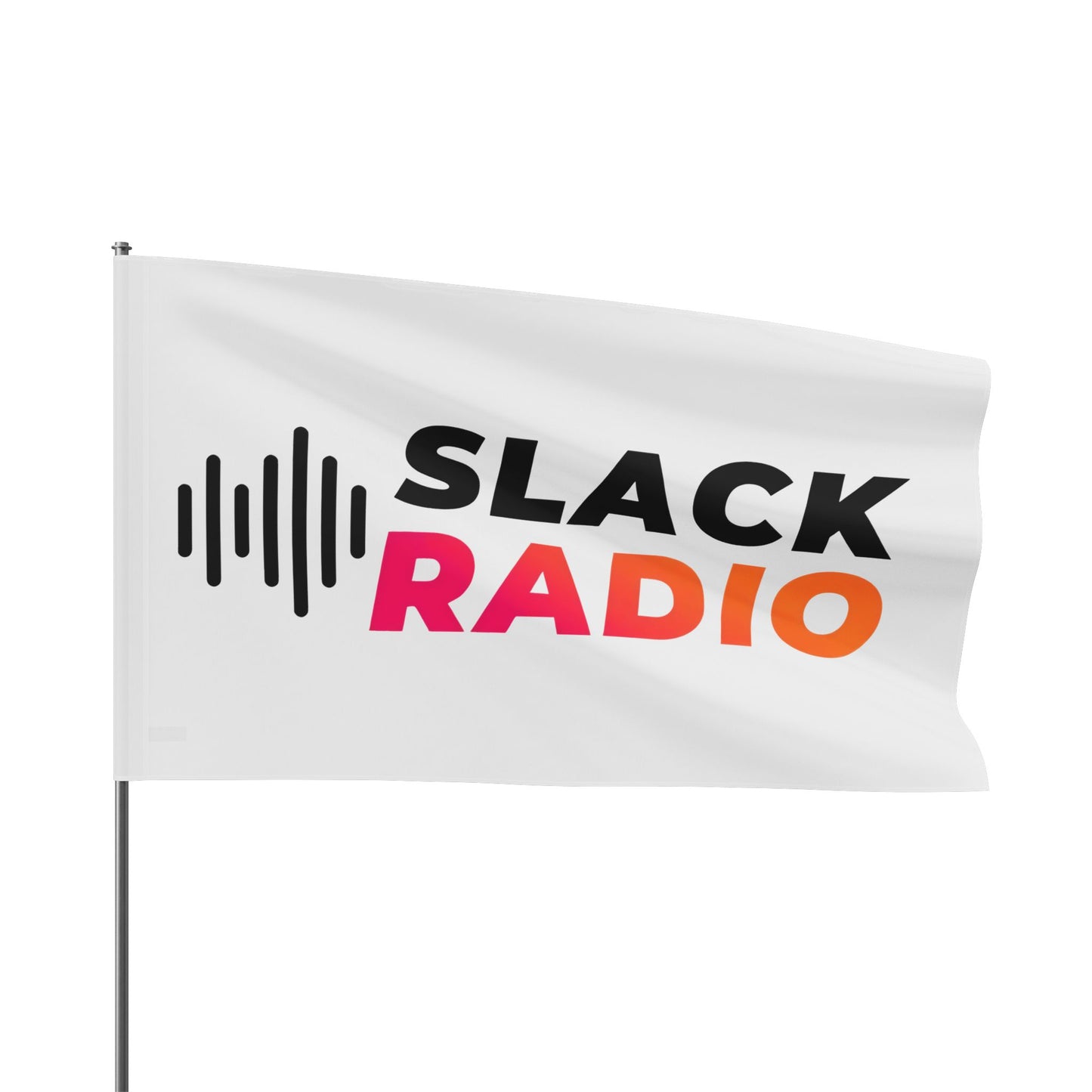 White Slack Radio Flag