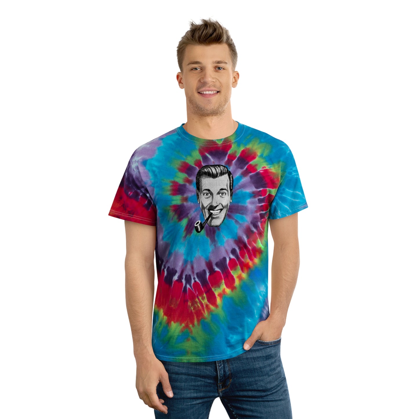 J.R. "Bob" Dobbs Tie-Dye Tee, Spiral