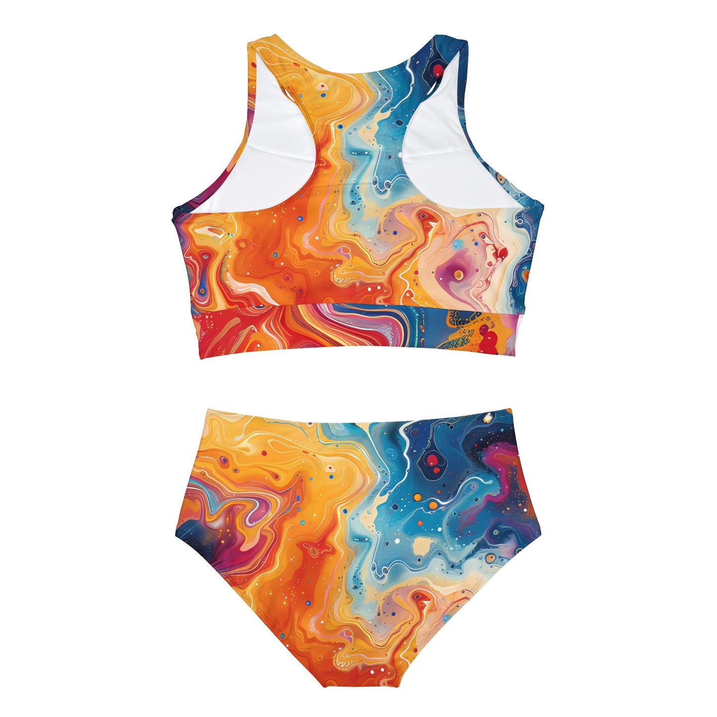 Psychedelic Slack Radio Sporty Bikini Set