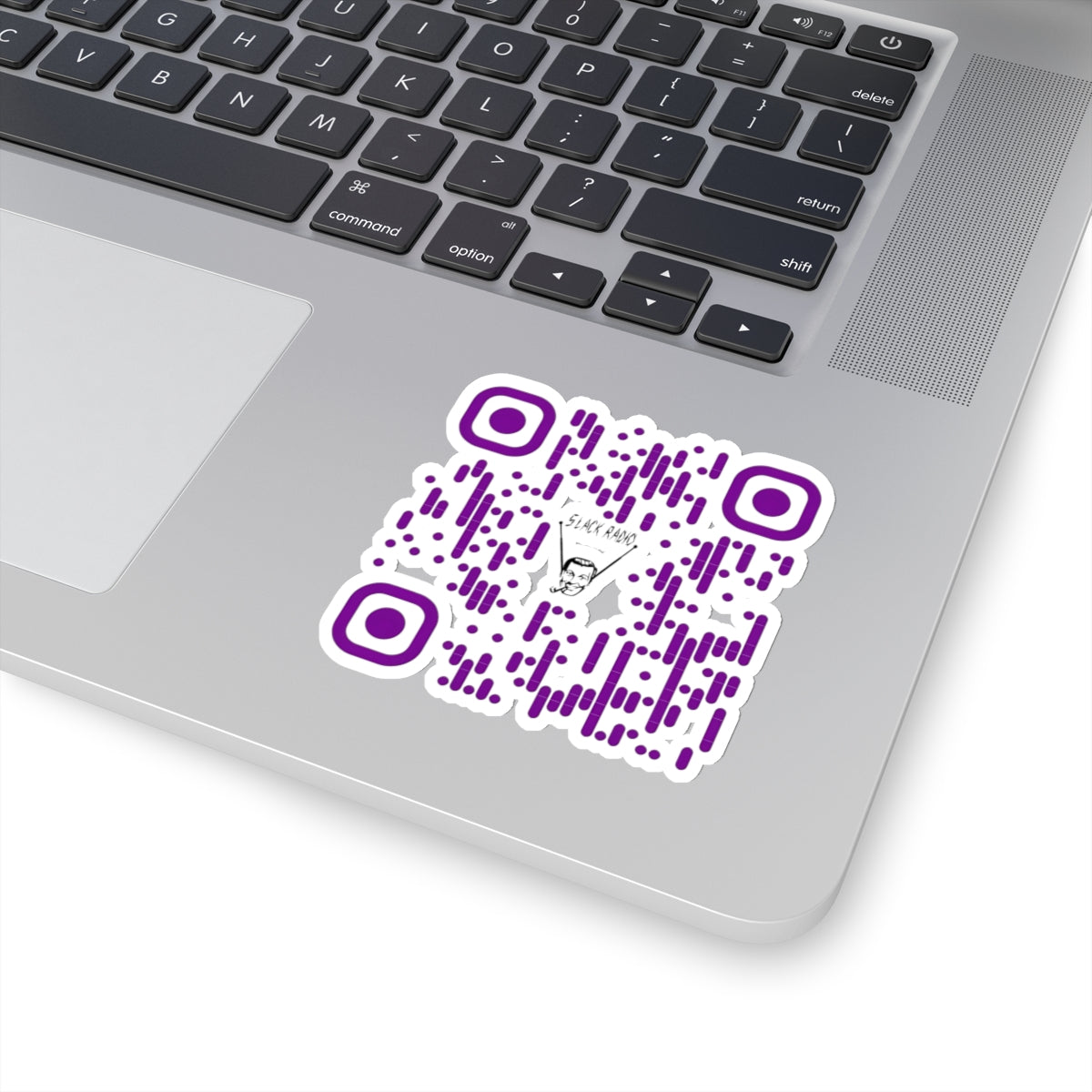 Slack Radio QR Code Kiss-Cut Stickers