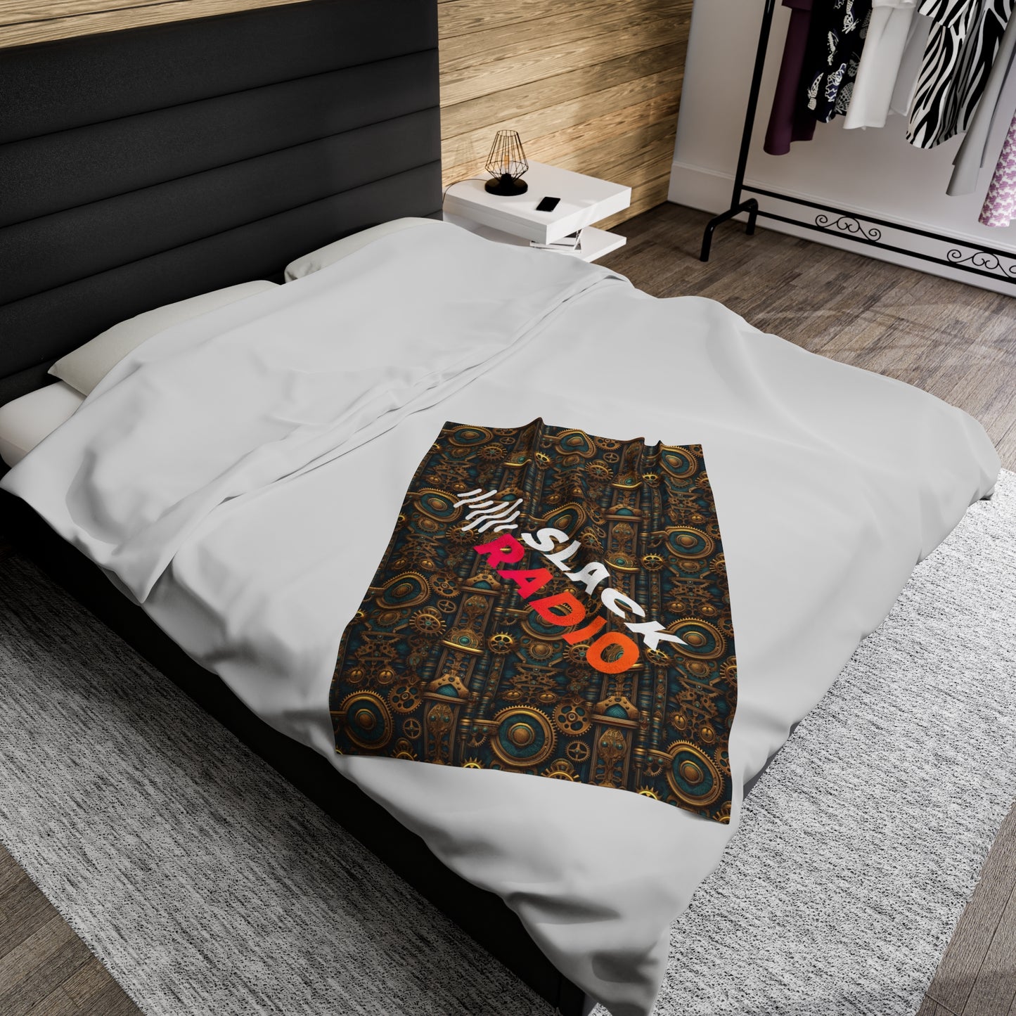 Slack Radio Steampunk Velveteen Plush Blanket