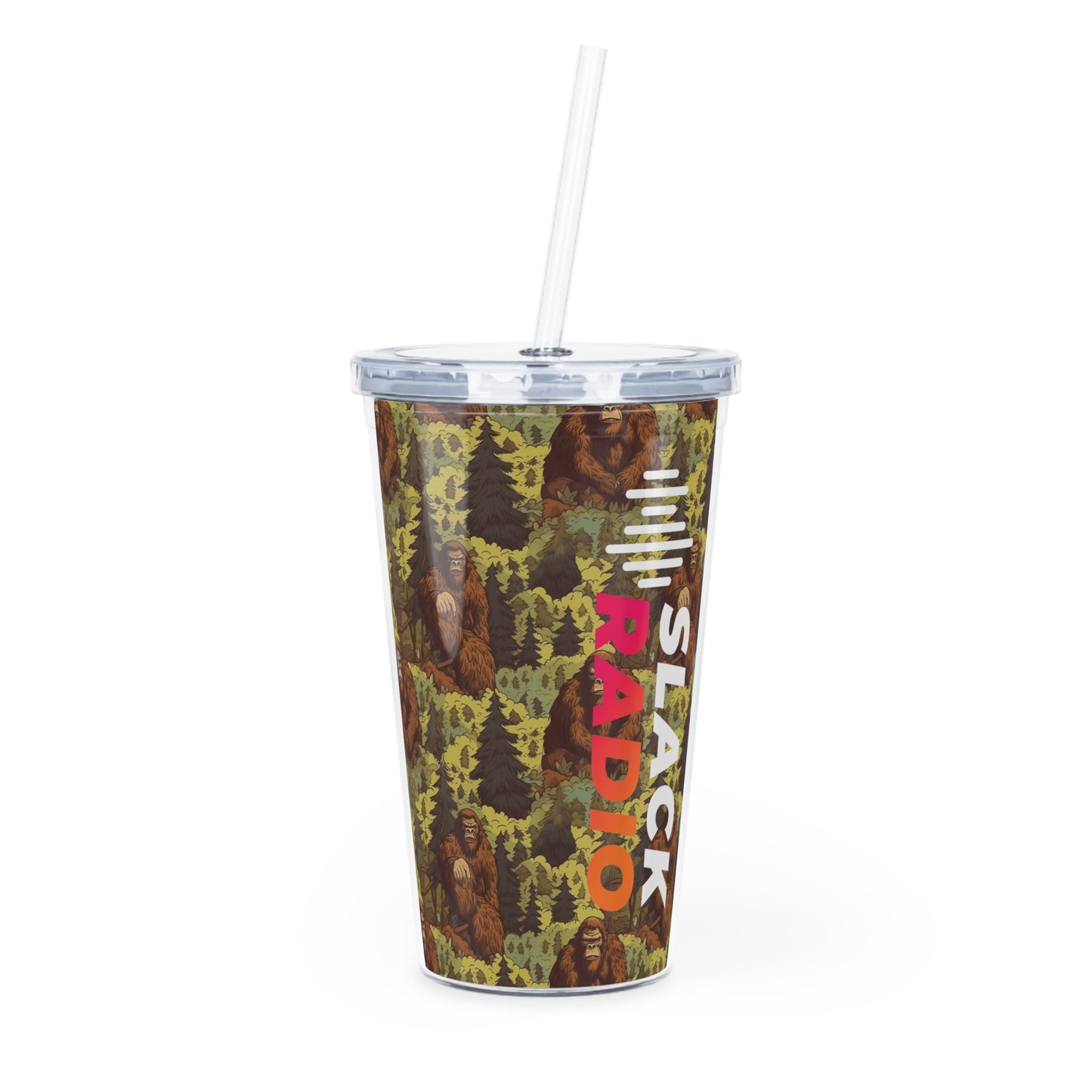 Slack Radio / Bigfoot Plastic Tumbler with Straw