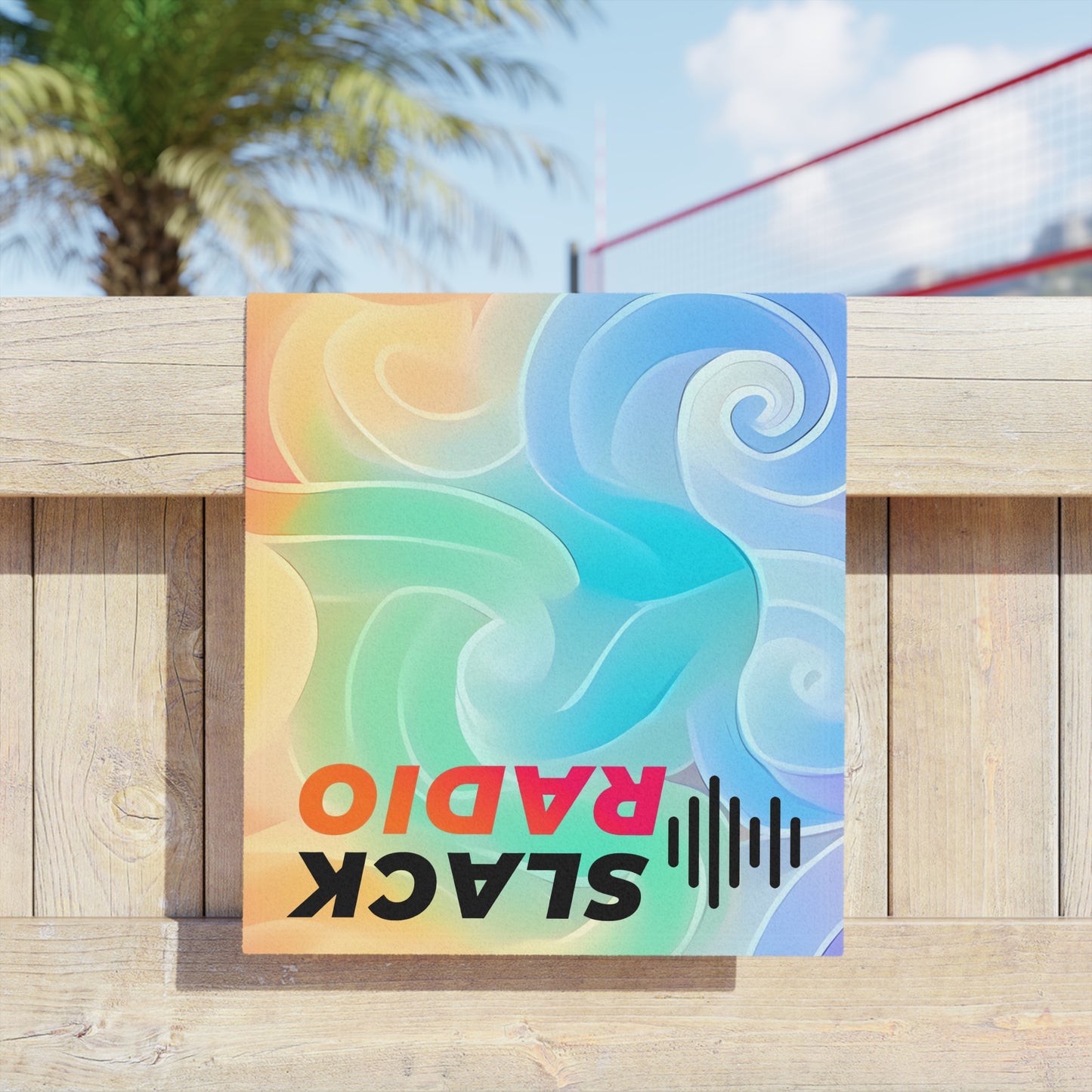 Slack Radio / Rainbow Swirl Beach Towels