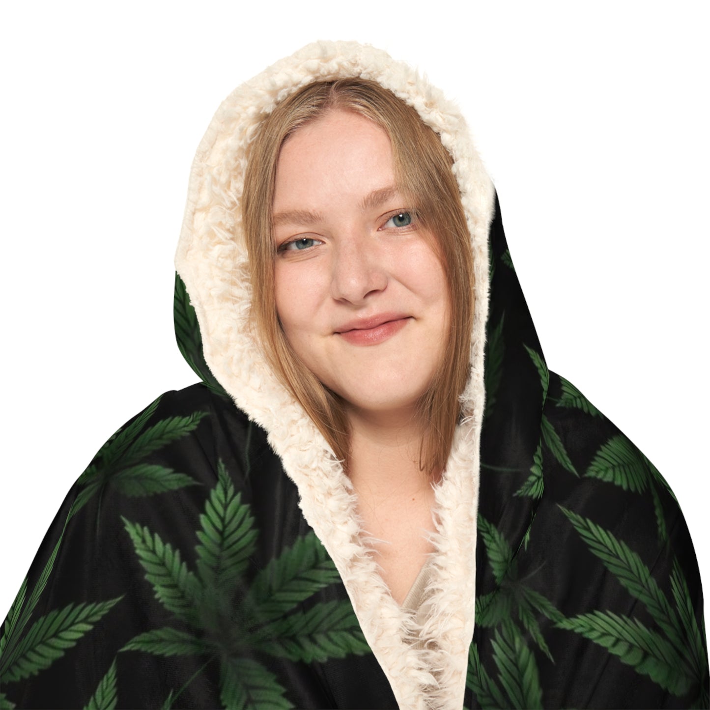 Slack Radio / Cannabis Leaf Snuggle Blanket