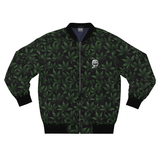 Slack Radio / Cannabis Leaf Men's Bomber Jacket