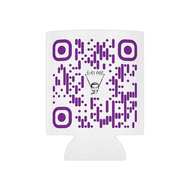 Slack Radio Logo & QR Code Can Cooler