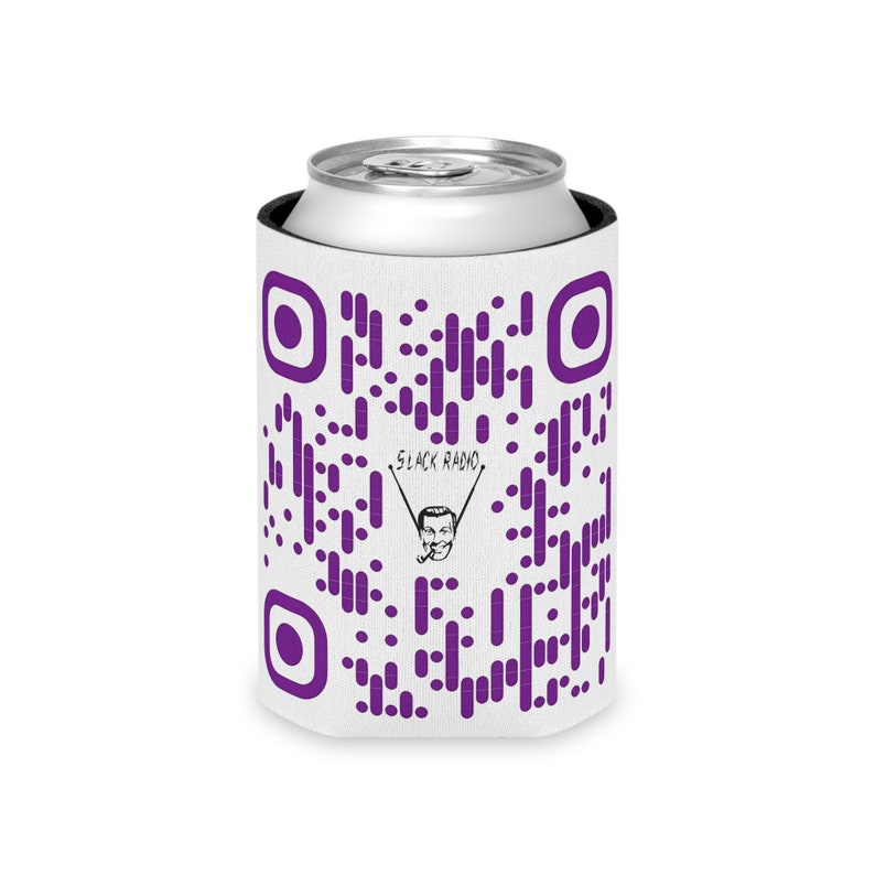 Slack Radio Logo & QR Code Can Cooler